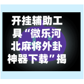 开挂辅助工具“微乐河北麻将外卦神器下载”揭秘透视辅助万能挂-第3张图片