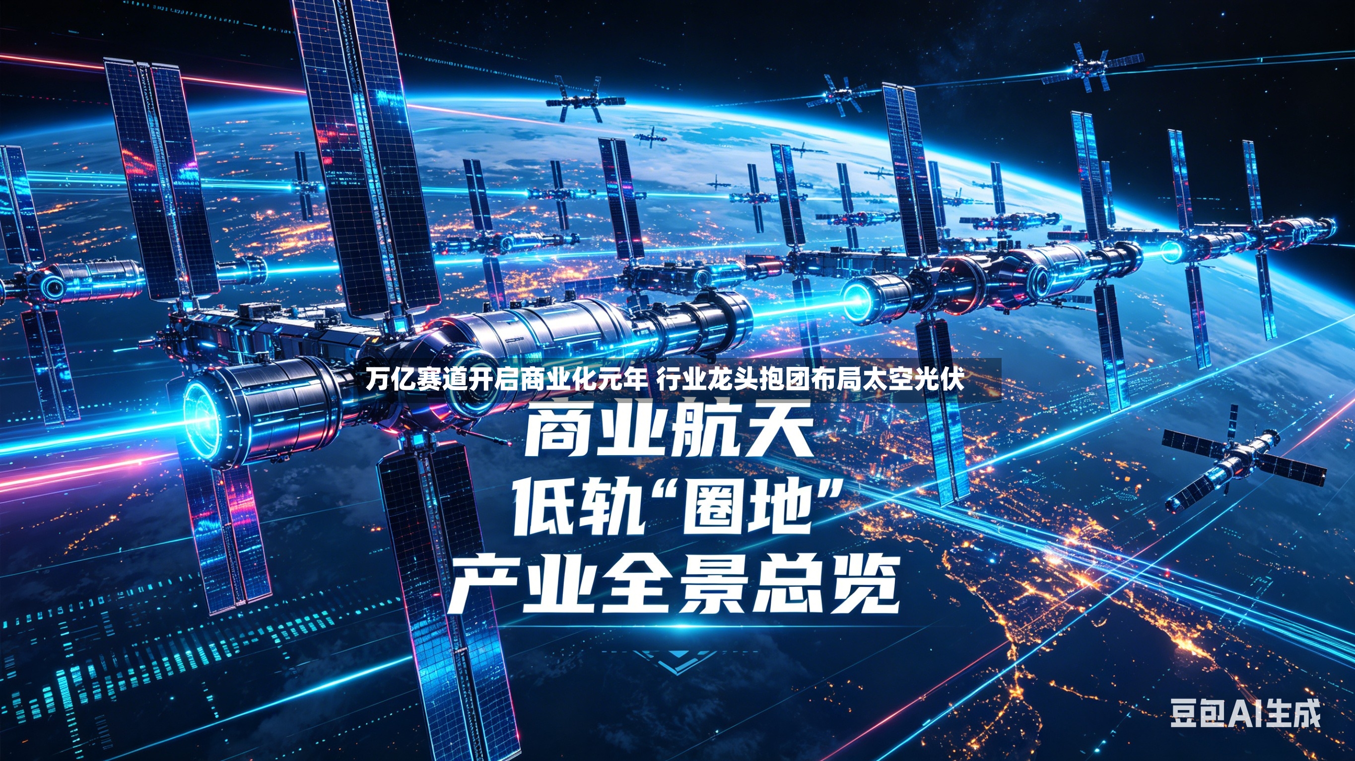 万亿赛道开启商业化元年 行业龙头抱团布局太空光伏