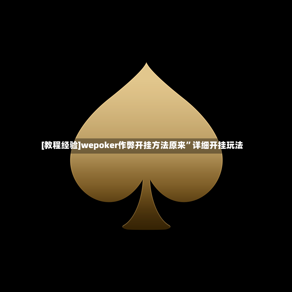 [教程经验]wepoker作弊开挂方法原来”详细开挂玩法-第3张图片
