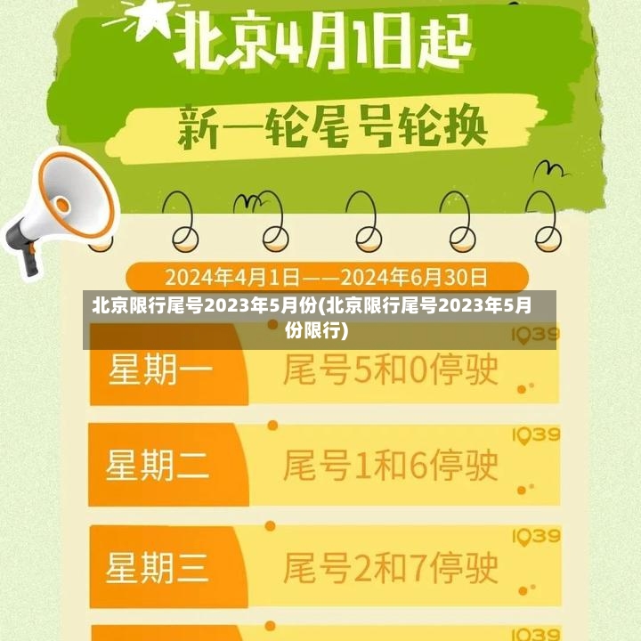 北京限行尾号2023年5月份(北京限行尾号2023年5月份限行)