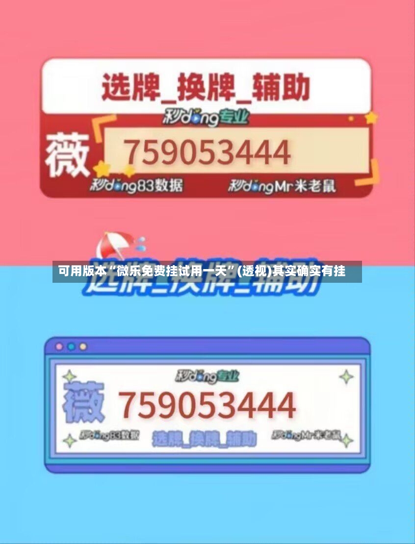 可用版本“微乐免费挂试用一天”(透视)其实确实有挂-第3张图片