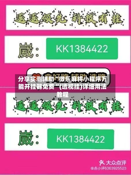 分享实测辅助“微乐麻将小程序万能开挂器免费“(透视挂)详细用法教程-第3张图片