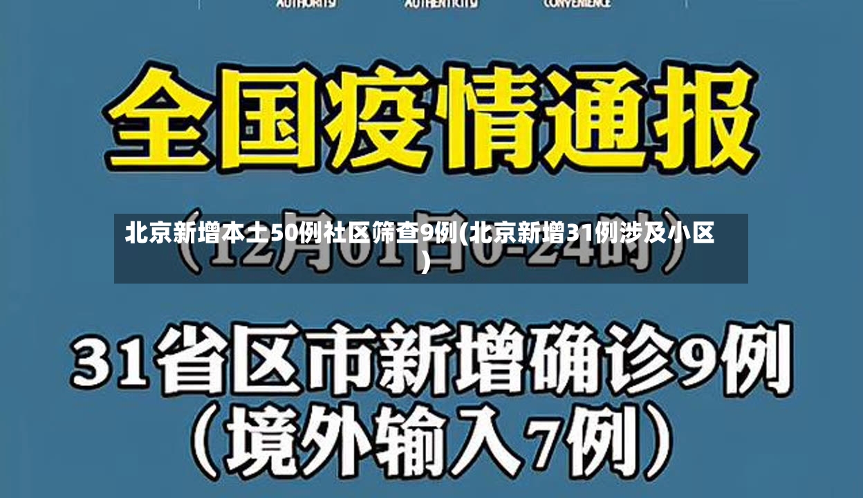 北京新增本土50例社区筛查9例(北京新增31例涉及小区)