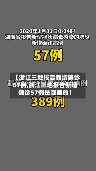 【浙江三地报告新增确诊57例,浙江三地报告新增确诊57例是哪里的】-第2张图片