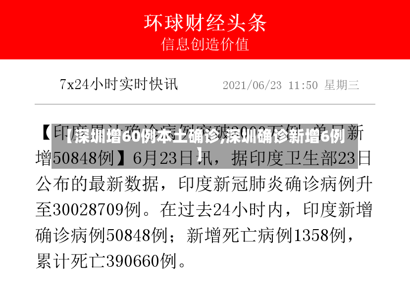 【深圳增60例本土确诊,深圳确诊新增6例】