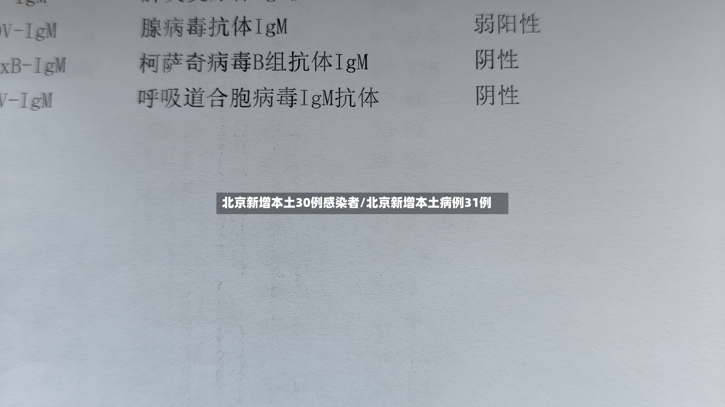 北京新增本土30例感染者/北京新增本土病例31例