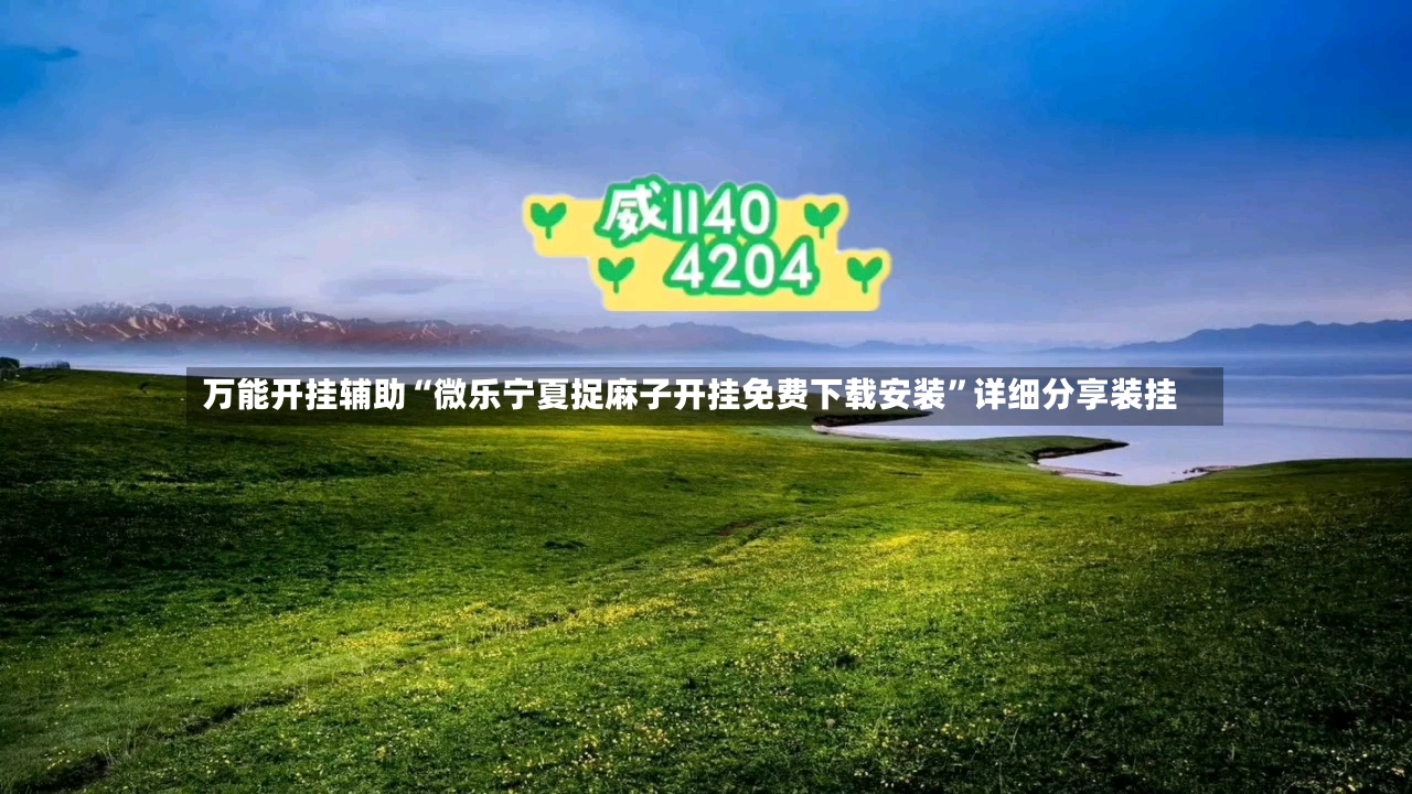万能开挂辅助“微乐宁夏捉麻子开挂免费下载安装”详细分享装挂