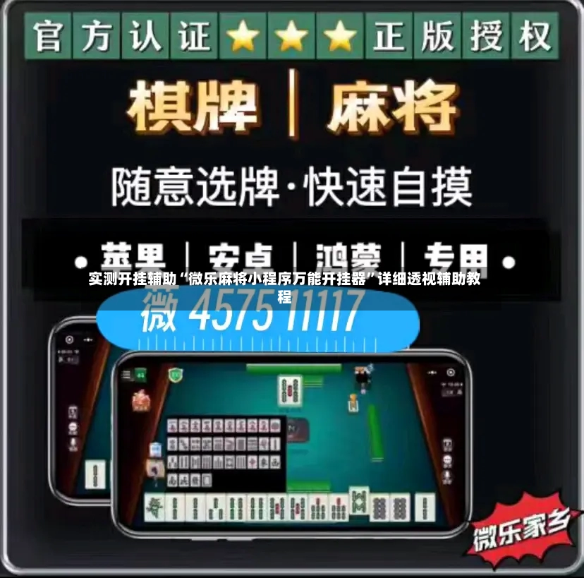 实测开挂辅助“微乐麻将小程序万能开挂器	”详细透视辅助教程-第2张图片