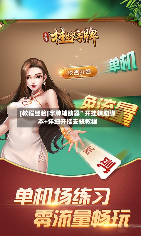 [教程经验]字牌辅助器	”开挂辅助脚本+详细开挂安装教程-第2张图片