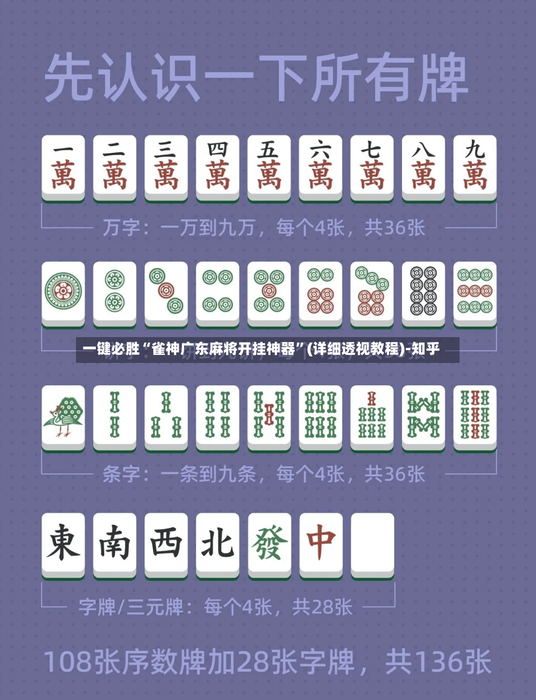 一键必胜“雀神广东麻将开挂神器”(详细透视教程)-知乎
