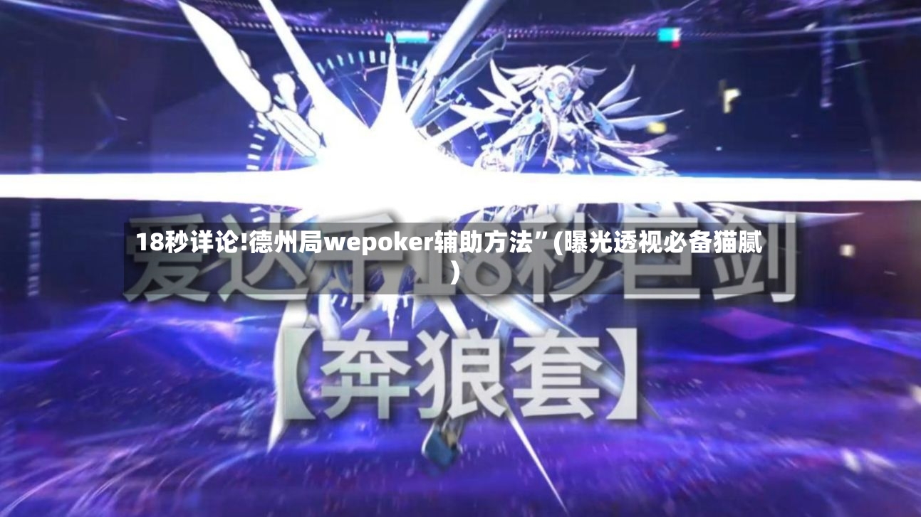 18秒详论!德州局wepoker辅助方法”(曝光透视必备猫腻)-第2张图片