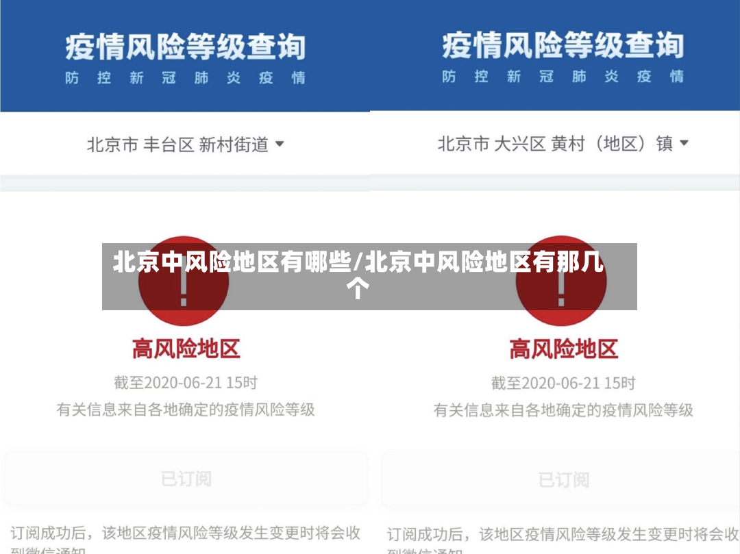 北京中风险地区有哪些/北京中风险地区有那几个-第2张图片