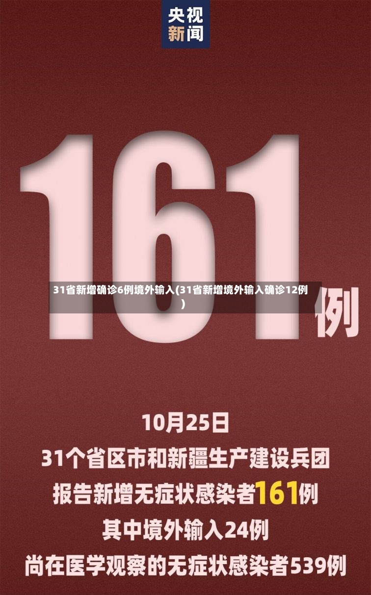 31省新增确诊6例境外输入(31省新增境外输入确诊12例)-第2张图片