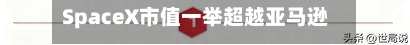 SpaceX市值一举超越亚马逊 位列全球第五-第3张图片