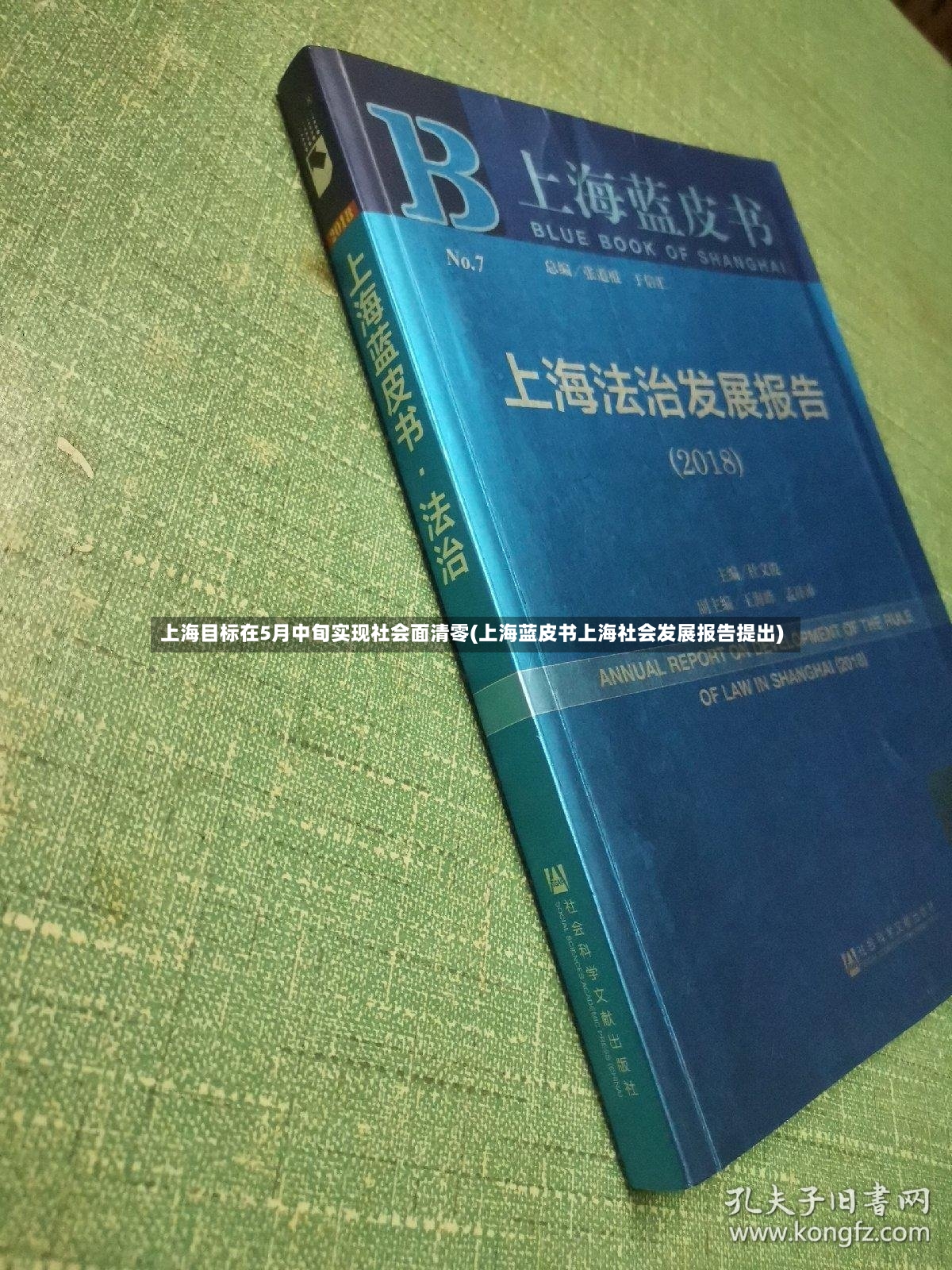 上海目标在5月中旬实现社会面清零(上海蓝皮书上海社会发展报告提出)-第3张图片