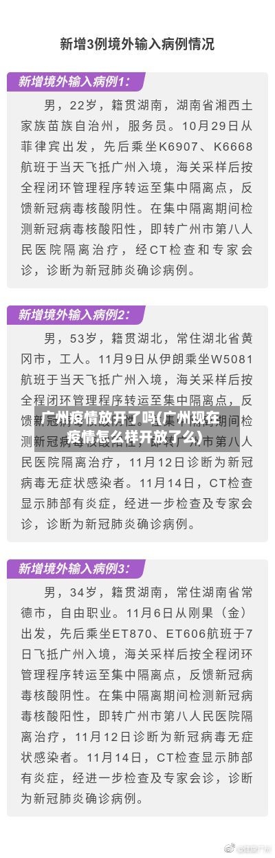 广州疫情放开了吗(广州现在疫情怎么样开放了么)-第2张图片