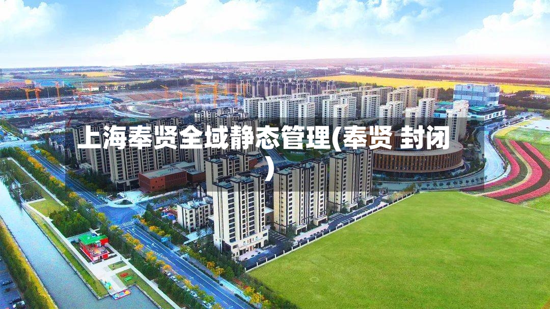 上海奉贤全域静态管理(奉贤 封闭)-第2张图片