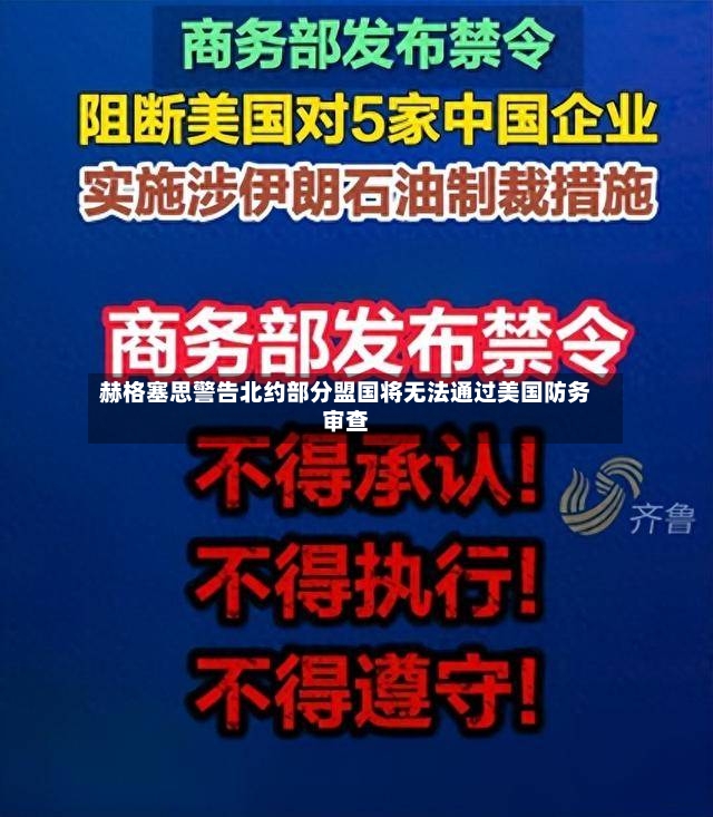 赫格塞思警告北约部分盟国将无法通过美国防务审查-第2张图片