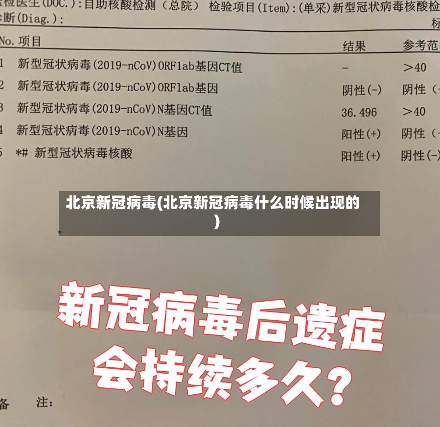 北京新冠病毒(北京新冠病毒什么时候出现的)
