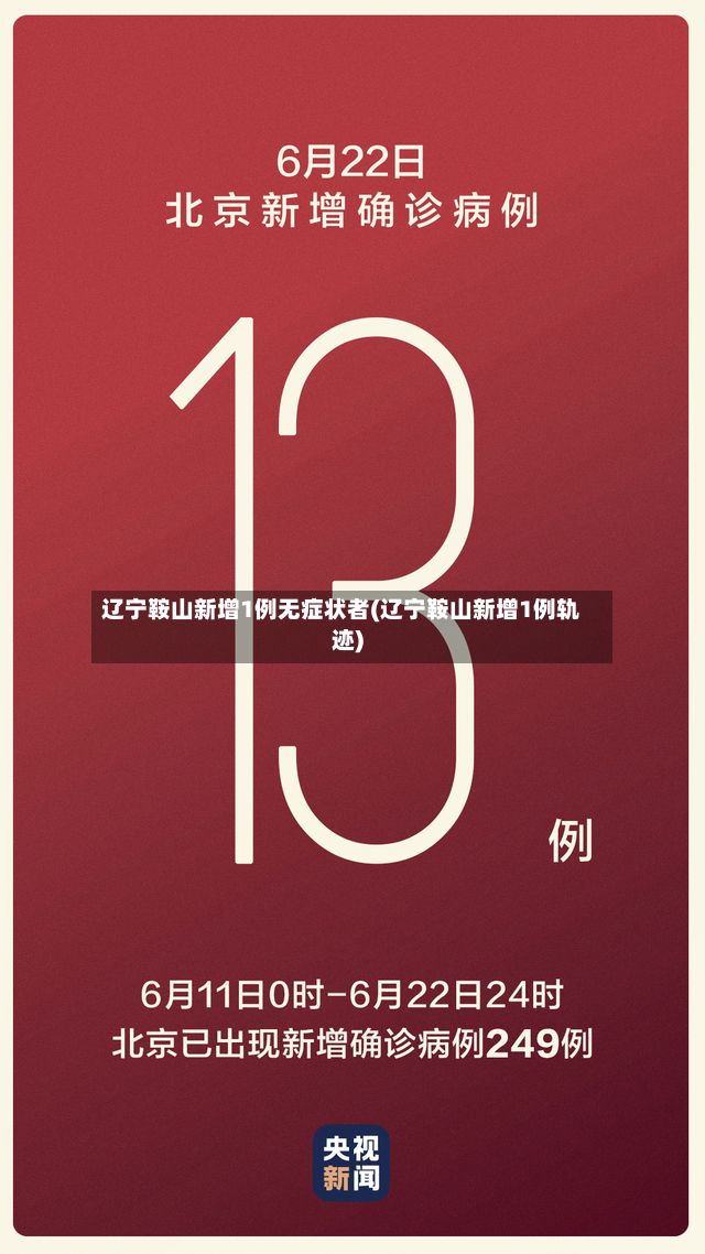 辽宁鞍山新增1例无症状者(辽宁鞍山新增1例轨迹)