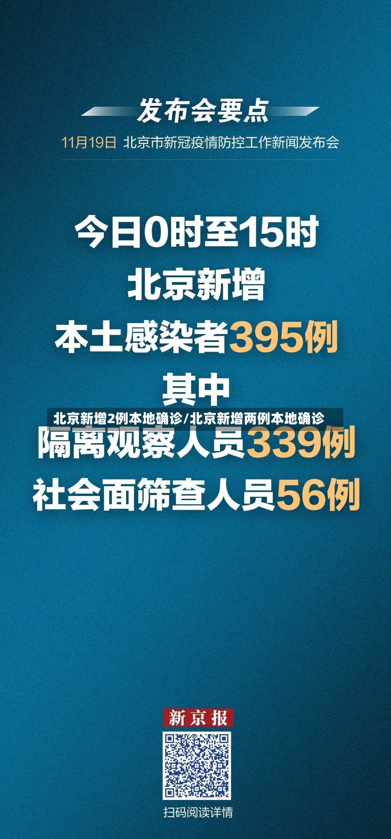 北京新增2例本地确诊/北京新增两例本地确诊