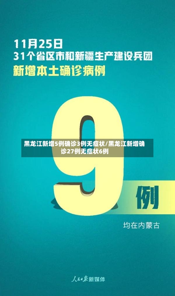 黑龙江新增5例确诊3例无症状/黑龙江新增确诊27例无症状6例-第2张图片