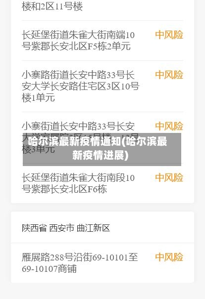 哈尔滨最新疫情通知(哈尔滨最新疫情进展)-第2张图片