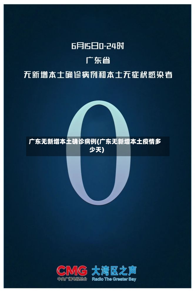 广东无新增本土确诊病例(广东无新增本土疫情多少天)