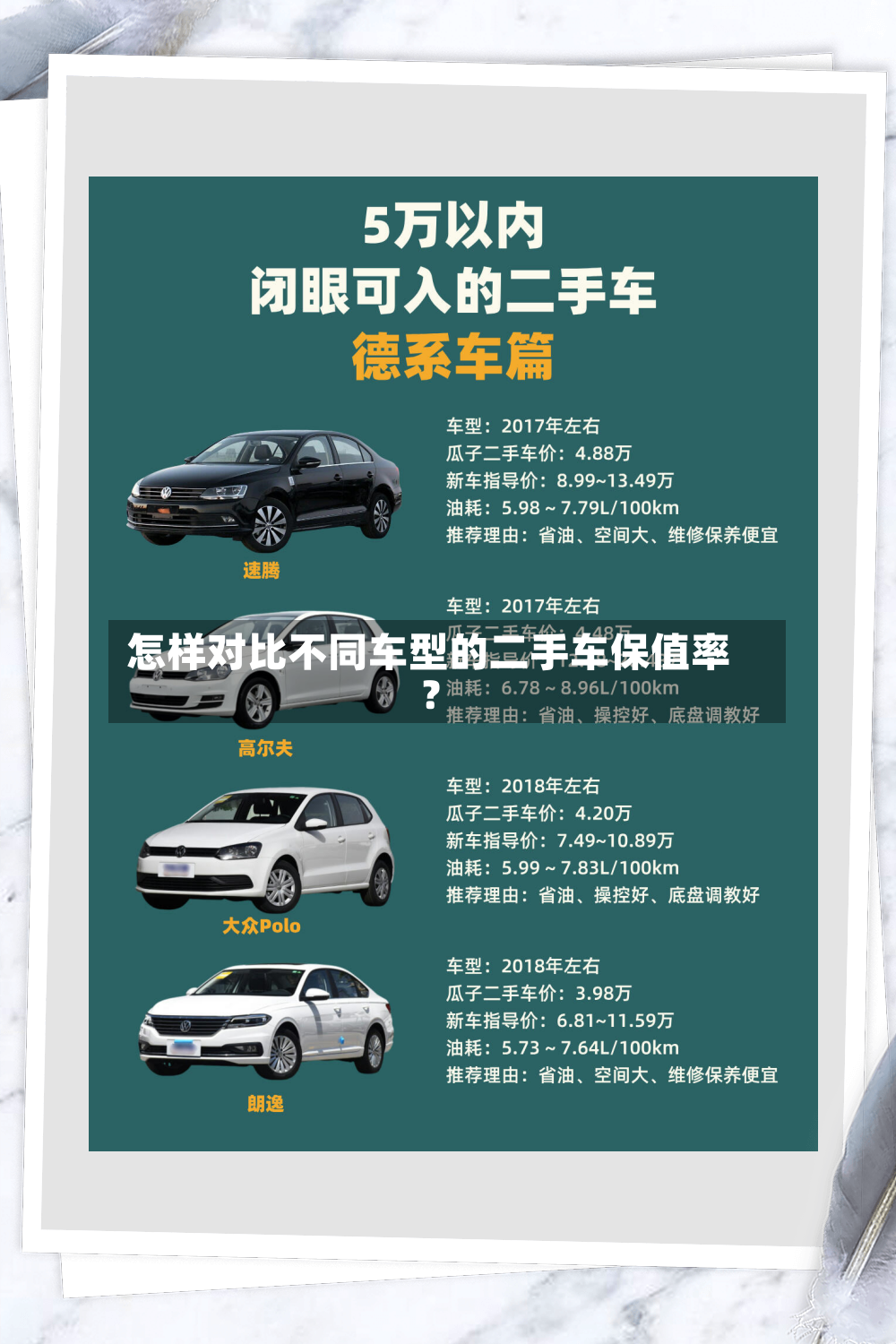 怎样对比不同车型的二手车保值率？-第2张图片