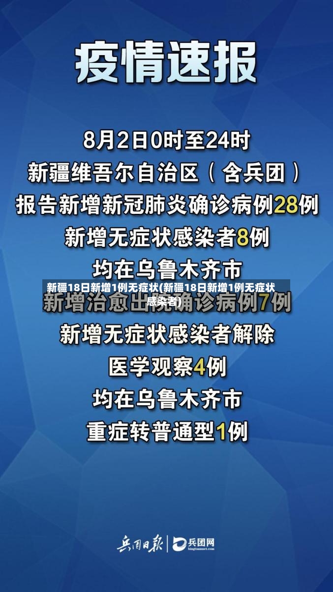 新疆18日新增1例无症状(新疆18日新增1例无症状感染者)