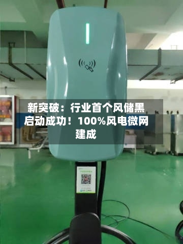新突破：行业首个风储黑启动成功！100%风电微网建成