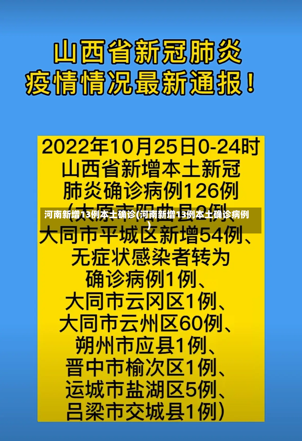 河南新增13例本土确诊(河南新增13例本土确诊病例)