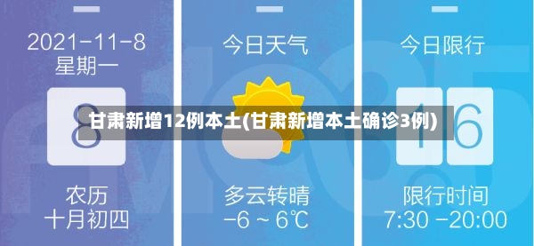 甘肃新增12例本土(甘肃新增本土确诊3例)-第3张图片