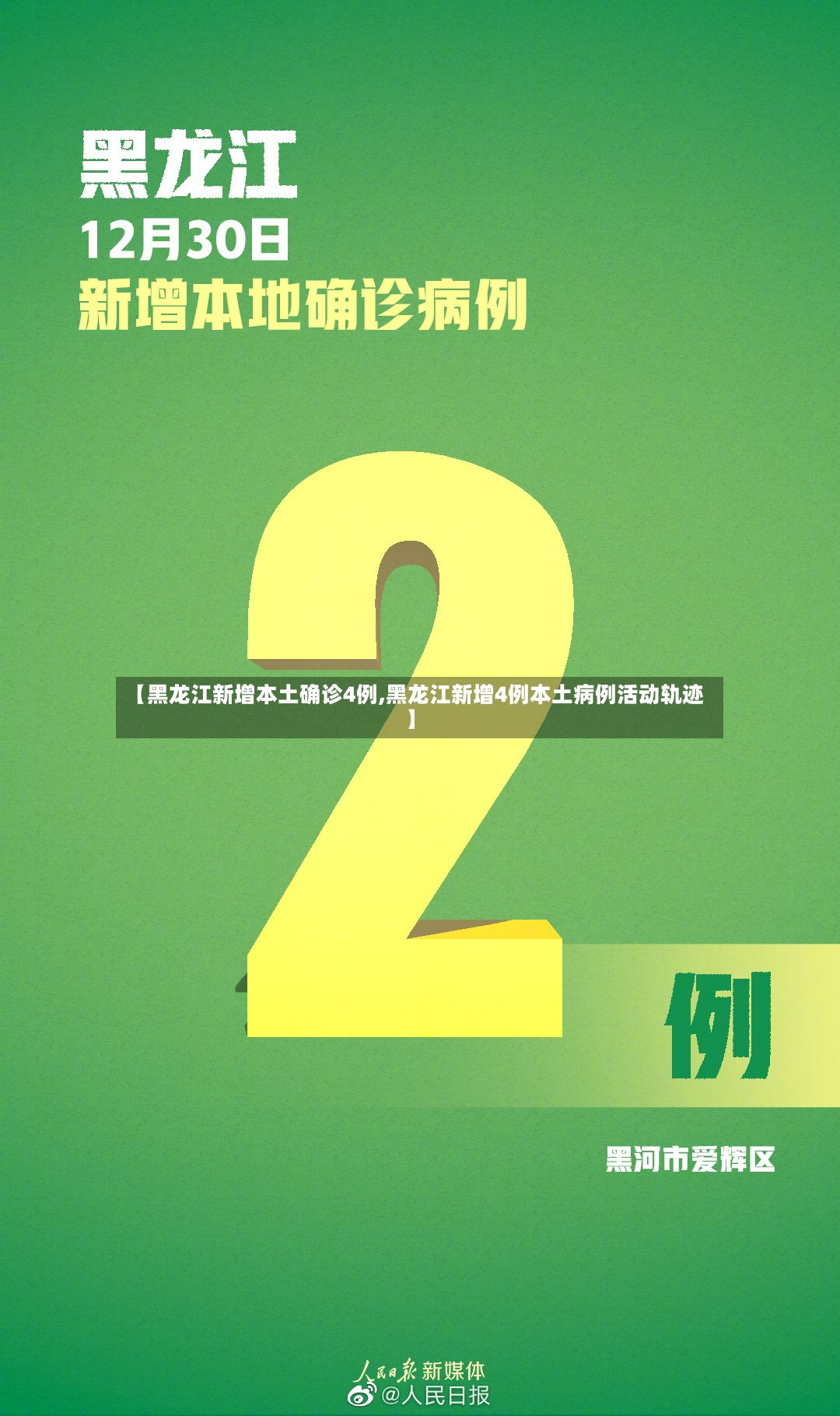 【黑龙江新增本土确诊4例,黑龙江新增4例本土病例活动轨迹】-第2张图片