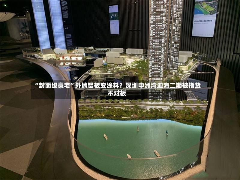 “封面级豪宅	”外墙铝板变涂料？深圳中洲湾迎海二期被指货不对板-第2张图片